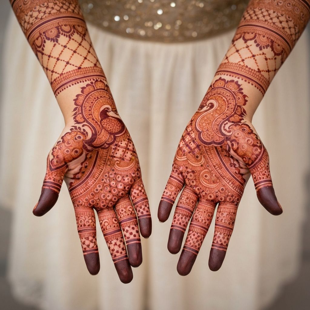 Beautiful bridal mehandi design
